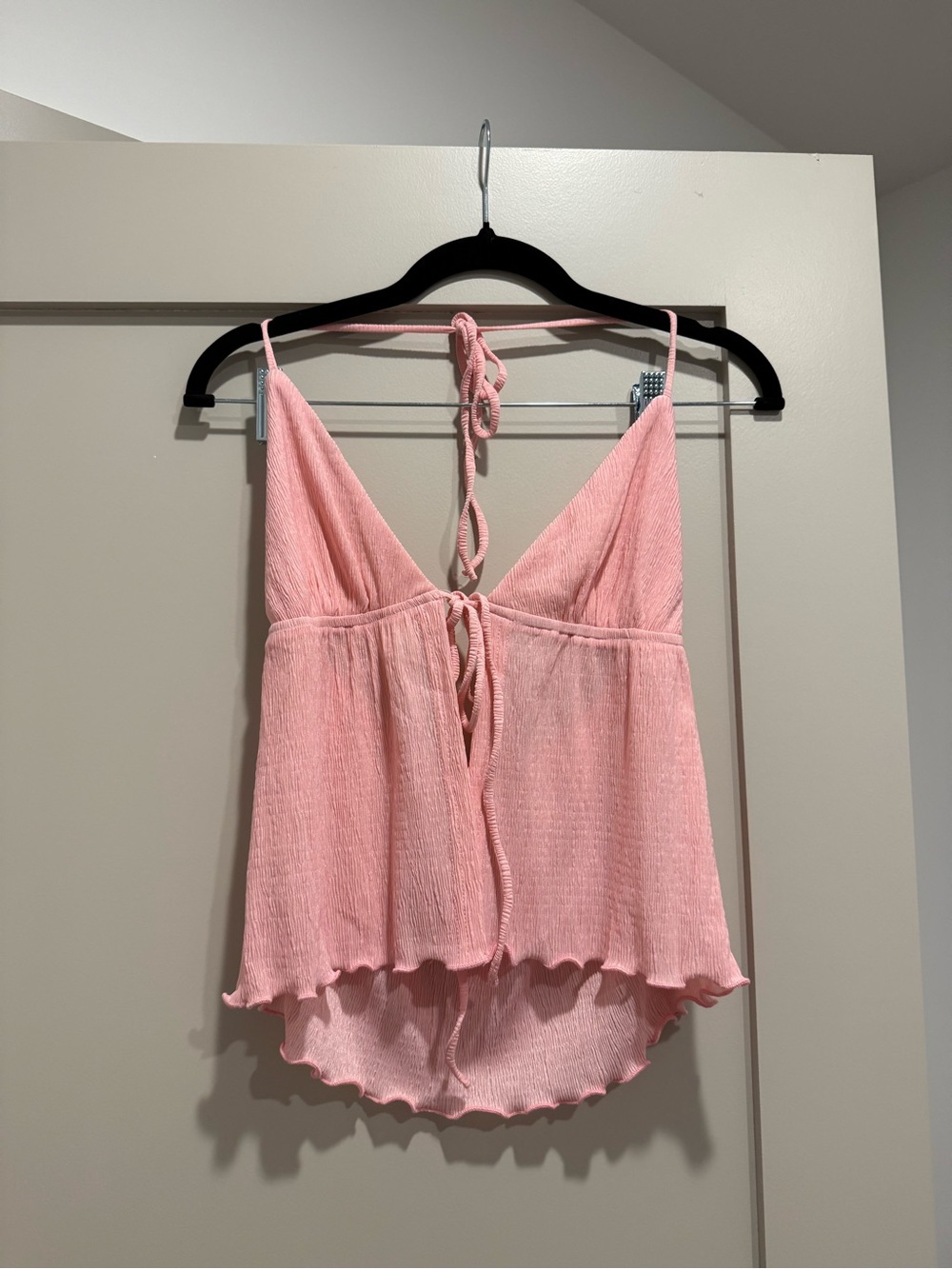 Princess Polly Blush Pink Tie-Back V-Neck Camisole